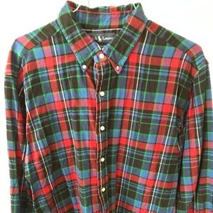 Ralph Lauren Polo Flannel Button Down Shirt